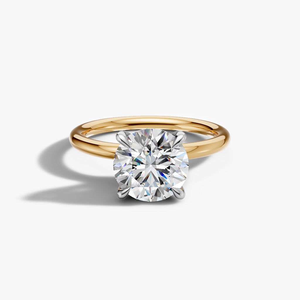 Hidden Halo Round Band Solitaire (Setting Only)