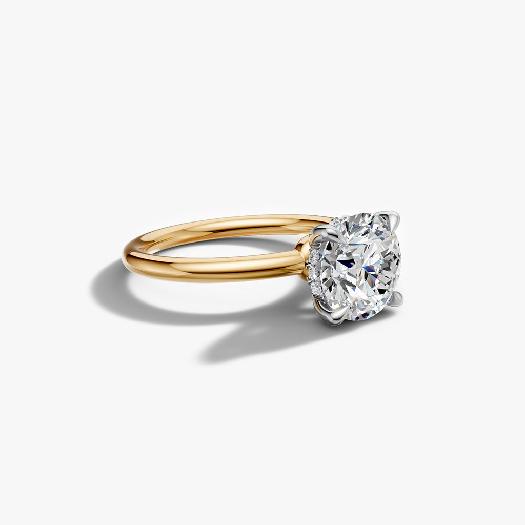 Hidden Halo Round Band Solitaire (Setting Only)