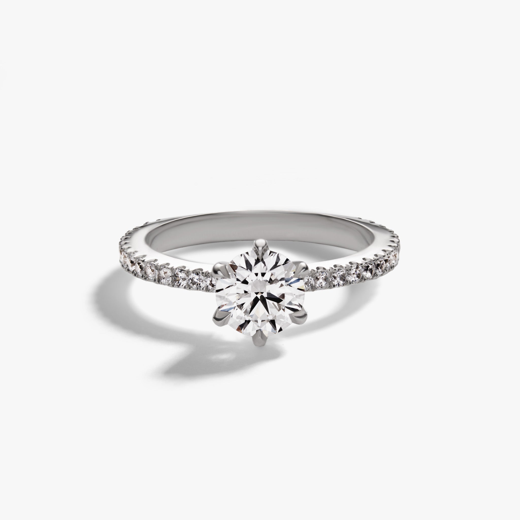 Solitaire Pave Ring (Setting Only)