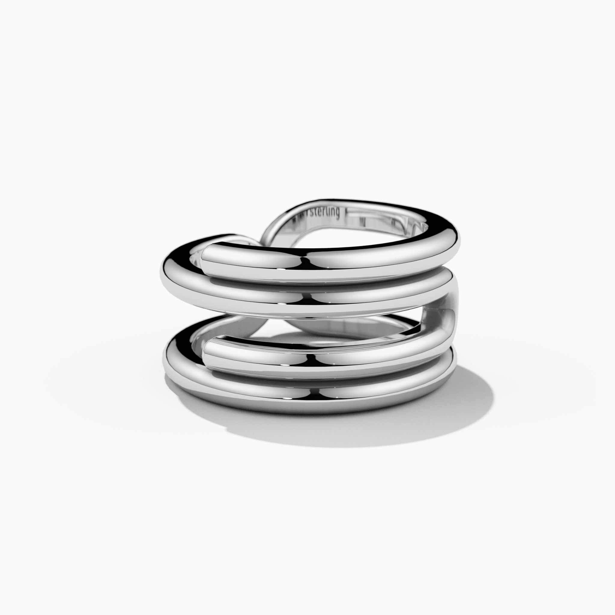 Paperclip Ring in Sterling Silver